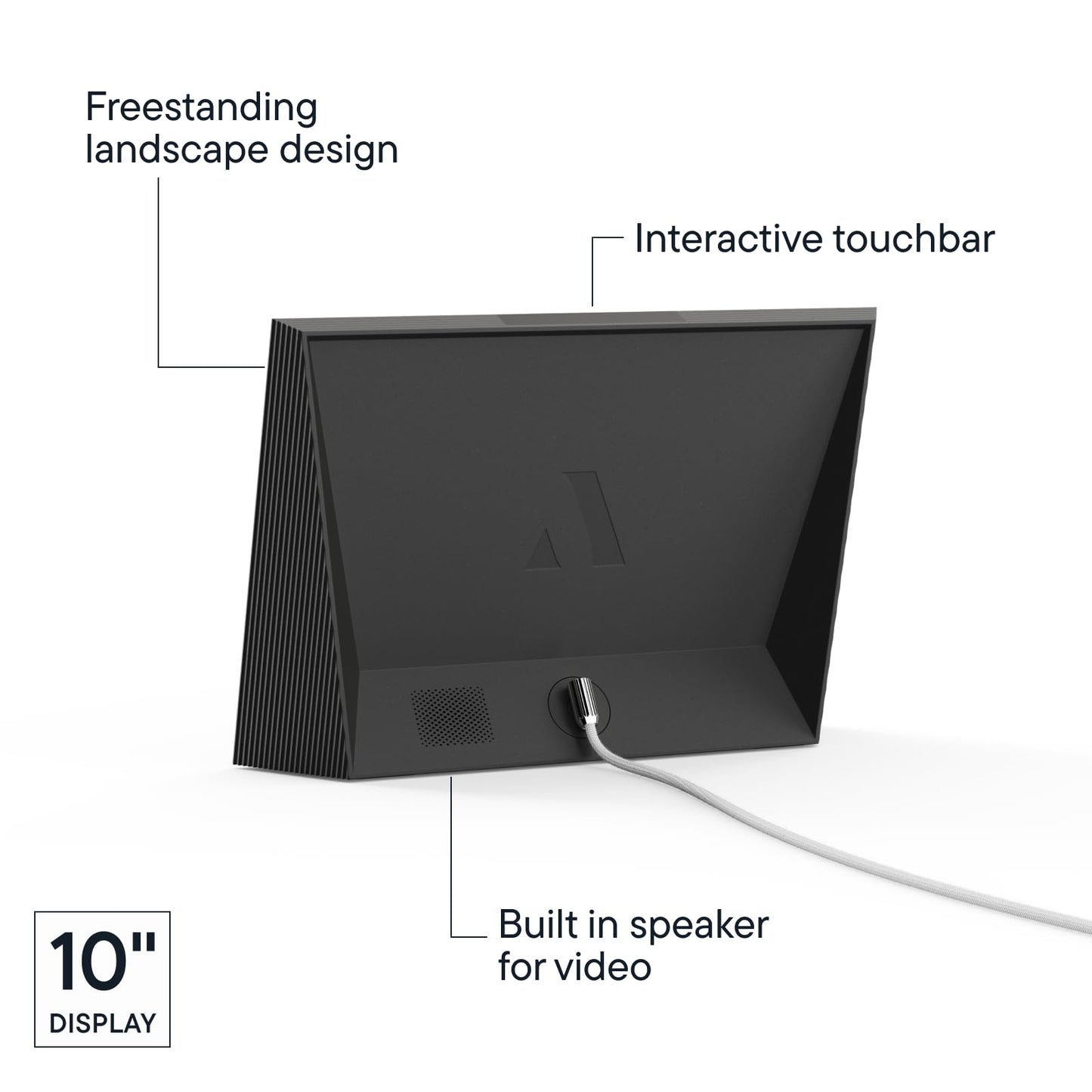 Aura Carver WiFi Digital Picture Frame | The Best Digital Frame for Gifting | Send Photos from Your Phone | Quick, Easy Setup in Aura App | Free Unlimited Storage | Gravel with White Mat