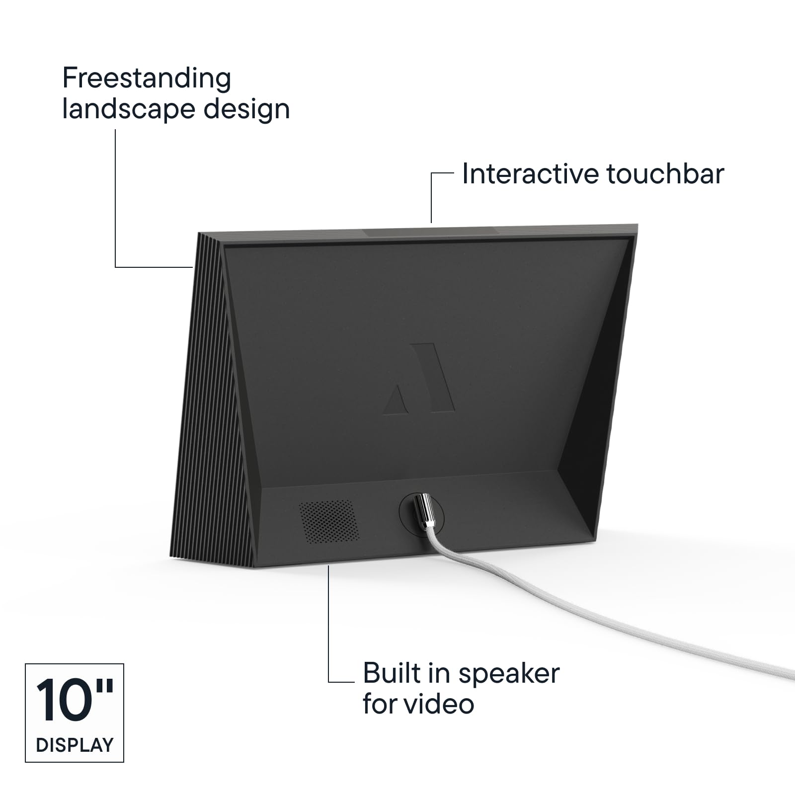 Aura Carver WiFi Digital Picture Frame | The Best Digital Frame for Gifting | Send Photos from Your Phone | Quick, Easy Setup in Aura App | Free Unlimited Storage | Gravel with White Mat