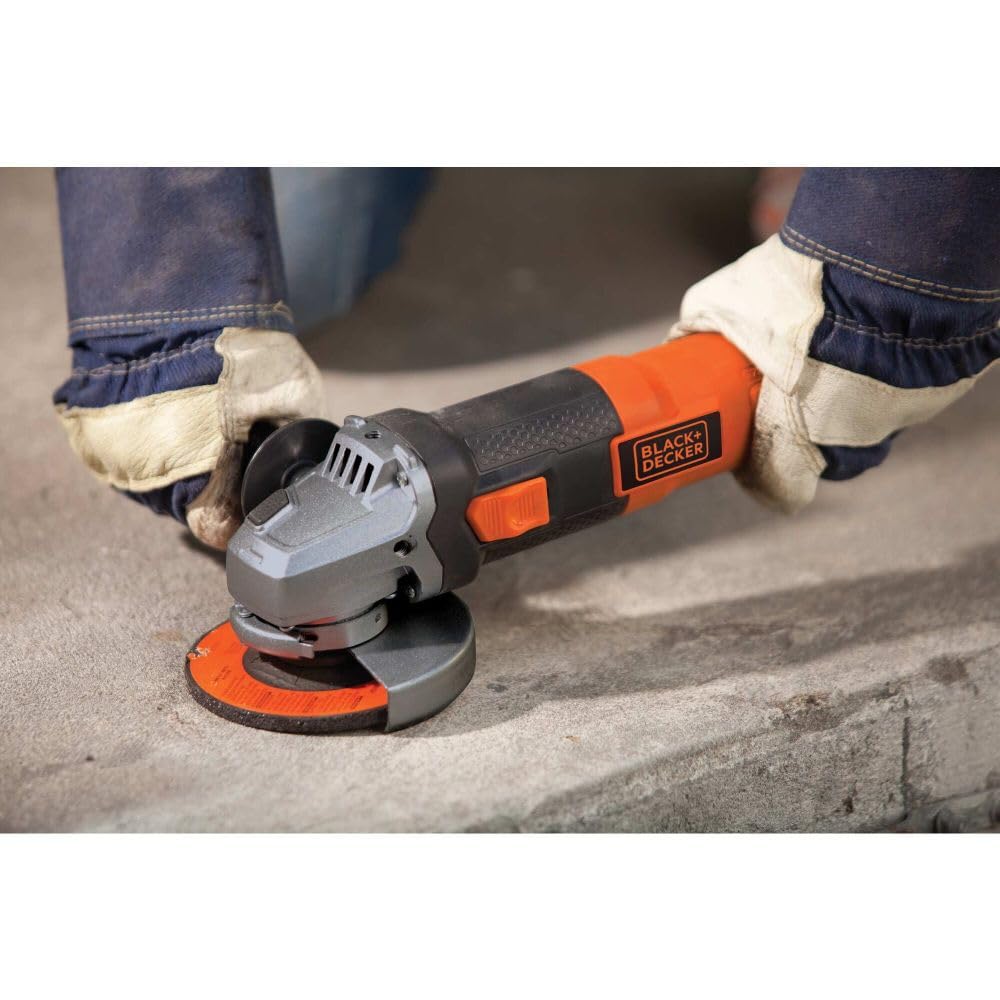 BLACK+DECKER Angle Grinder Tool, 4-1/2-Inch, 6.0 - Amp (BDEG400) BLACK+DECKER