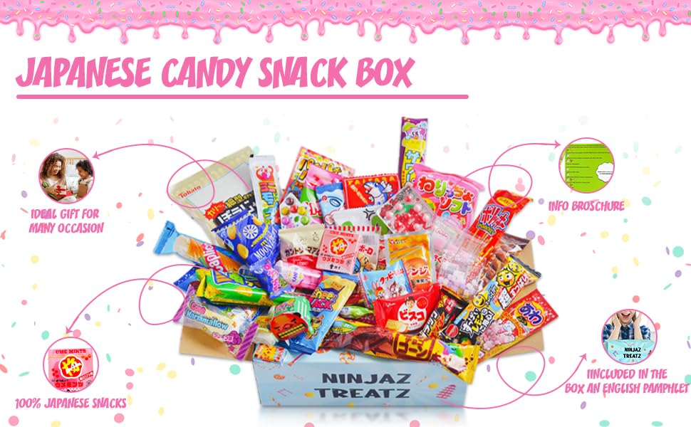 40-Piece Japanese Sweets & Snacks Collection with Chocolate and DIY Candy
