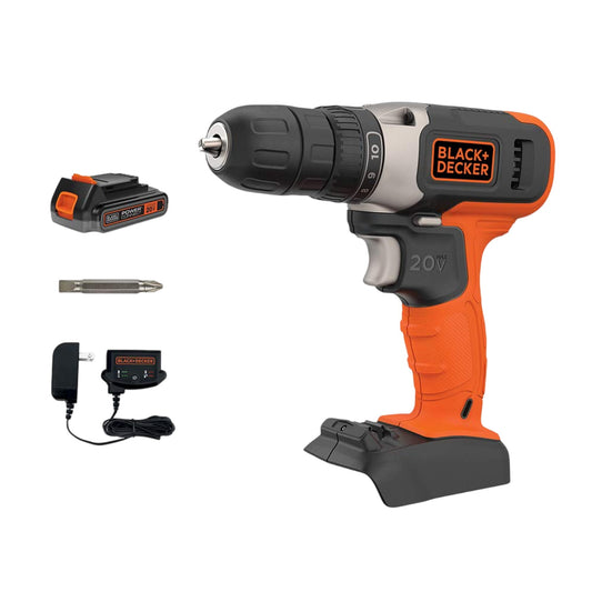 BLACK+DECKER 20V MAX* Cordless Drill, Cordless (BCD702C1) - Available at All In One Marketplace Canada