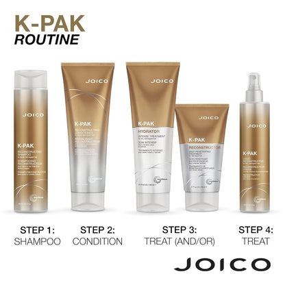 Joico K-PAK Intense Hydrator - Keratin Hair Treatment, Hair Mask for Dry Damaged Hair, Heat Protectant with Rose Hip Oil, Sulfate Free, 250mL - Available at All In One Marketplace Canada