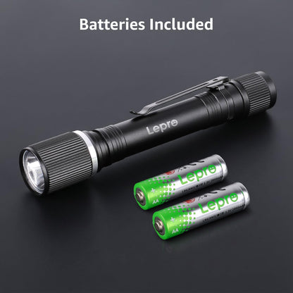 Lepro Flashlight, Led Flashlight with AA Battery Included, LED Torch for Emergency Camping Hiking Dog Walking, Halloween, Christmas (2 Pack) 🍁 All In One Marketplace Canada