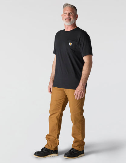 Carhartt Men's K87 Workwear Short Sleeve T-Shirt (Regular and Big & Tall Sizes), Black, 3XL (Reg)