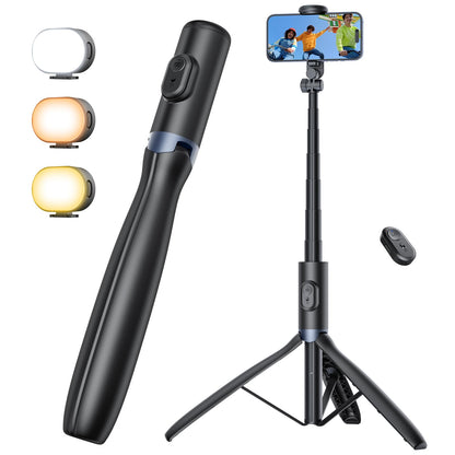 ANXRE 67.7" Photographic Tripod Stand with Light, NT99 Tripod Stand for Cell Phone & Camera & Gopro, Travel Stand Holder with Remote for Content Creator Video Recording - Available at All In One Marketplace Canada