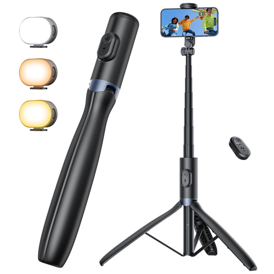 ANXRE 67.7" Photographic Tripod Stand with Light, NT99 Tripod Stand for Cell Phone & Camera & Gopro, Travel Stand Holder with Remote for Content Creator Video Recording - Available at All In One Marketplace Canada