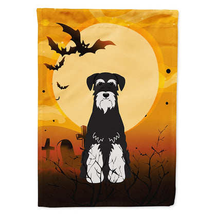 Caroline's Treasures BB4299CHF Halloween Standard Schnauzer Salt and Pepper Flag Canvas House Size, Large, Multicolor