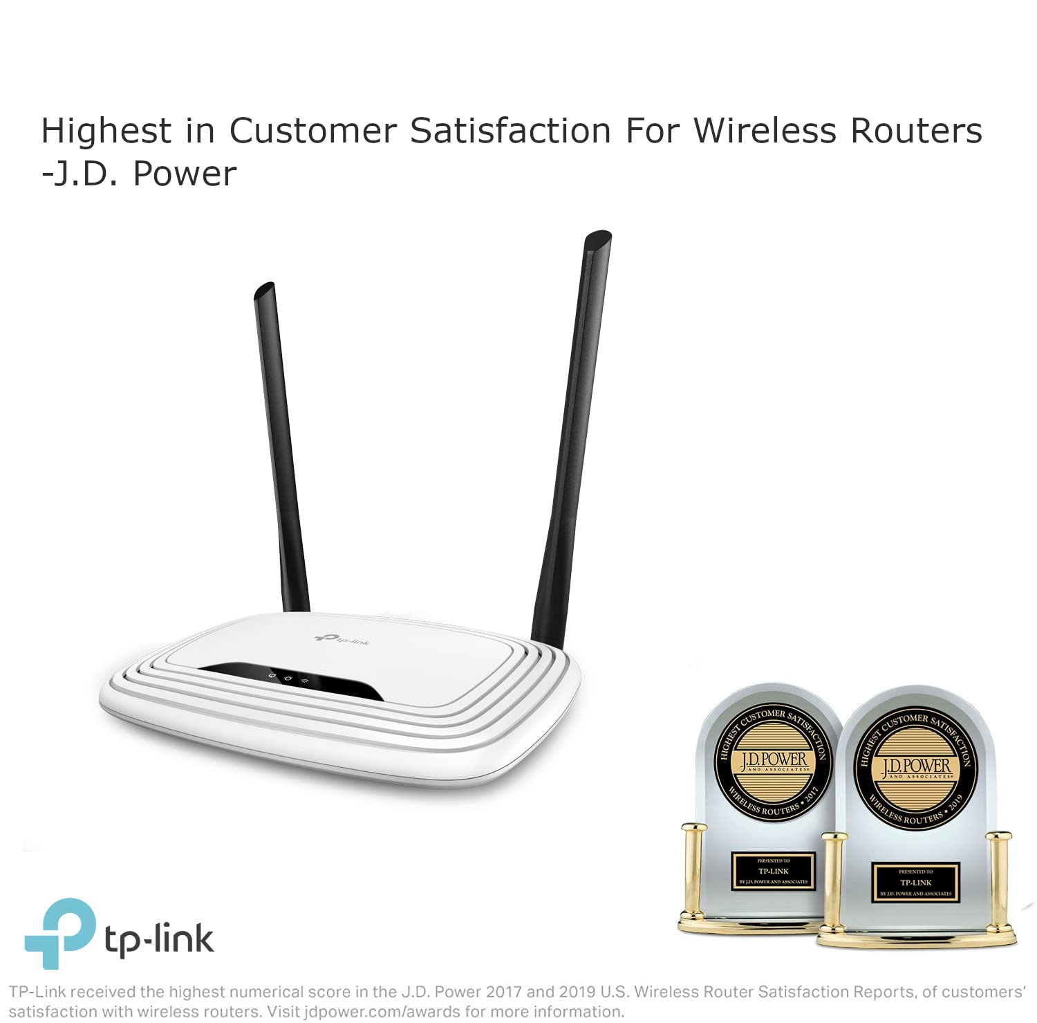 TP-Link N300 WiFi Router (TL-WR841N) - 2 x 5dBi High Power Antennas, Supports Access Point, WISP, Up to 300Mbps TP-Link