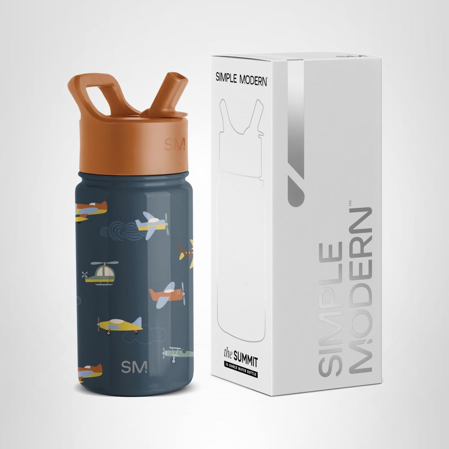 Simple Modern Kids Water Bottle & Toddler Cup | 14oz | Airplane 🍁 All In One Marketplace Canada