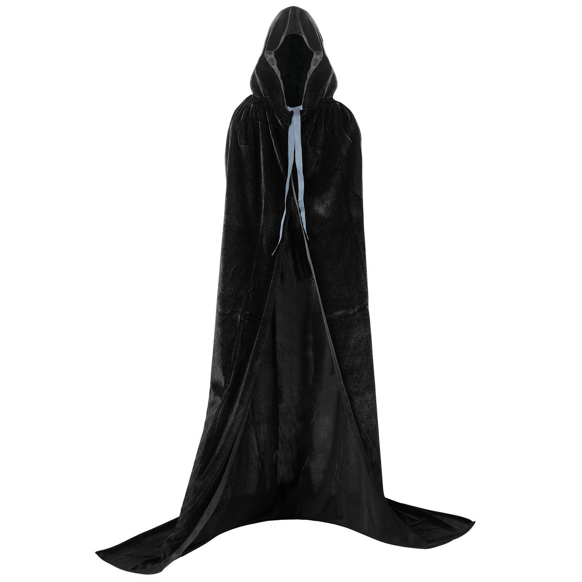 Proumhang Black Hooded Cloak Adult Long Cape Velvet Costume Halloween Carnival Christmas Cosplay 🍁 All In One Marketplace Canada