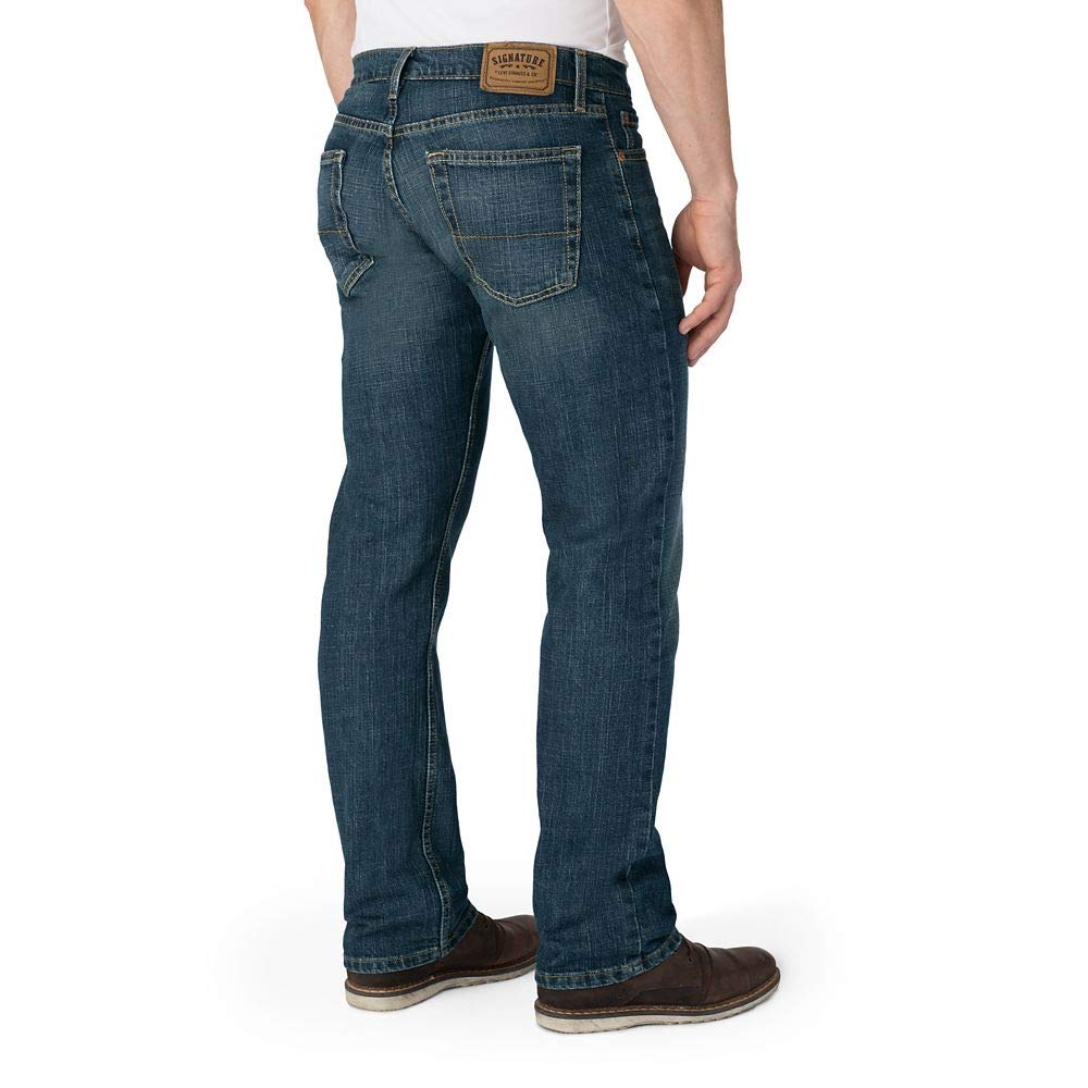 Levi Strauss Signature Gold Men's Regular Straight Fit Jeans, Bigfoot, 30W x 30L