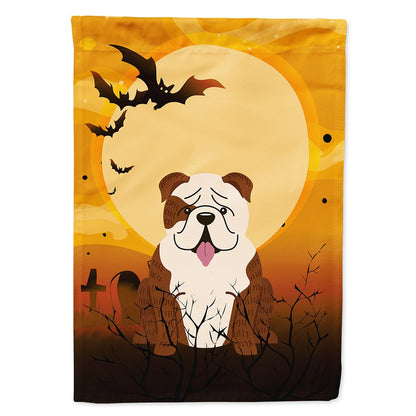 Drapeau de maison en toile Caroline's Treasures BB4387CHF Halloween Bouledogue anglais bringé blanc, grand, multicolore