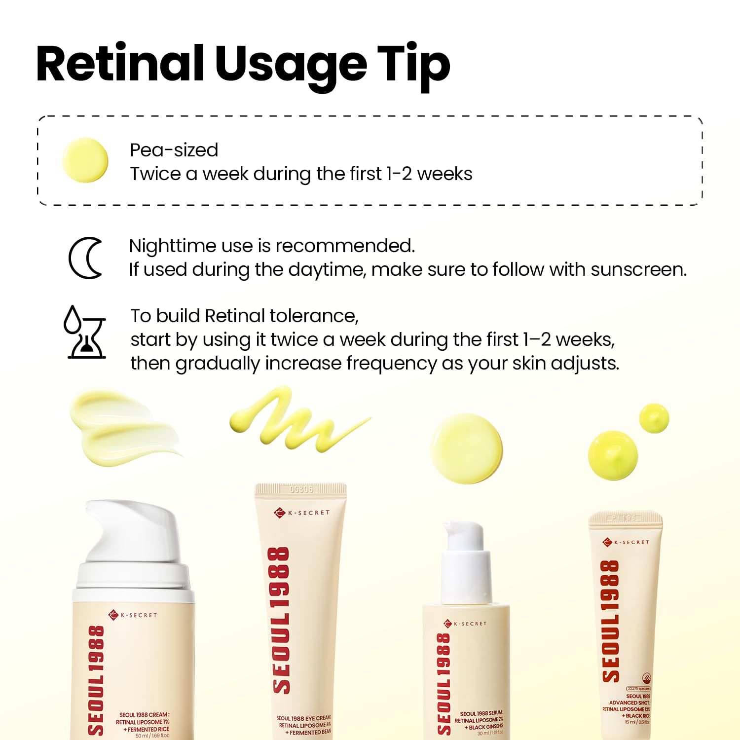 Seoul 1988 Eye Cream: Retinal Liposome 4% +Fermented Bean 30ml - Available at All In One Marketplace Canada