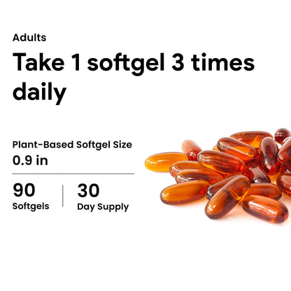 Nutridom Pumpkin Seed Oil Capsules 1000 mg, 90 Veggie Softgels, Cold-Pressed, Essential Fatty Acids, Linoleic & Oleic Acid, Vegan, Non-GMO, Gluten Free, Soy Free, Made in Canada - Available at All In One Marketplace Canada