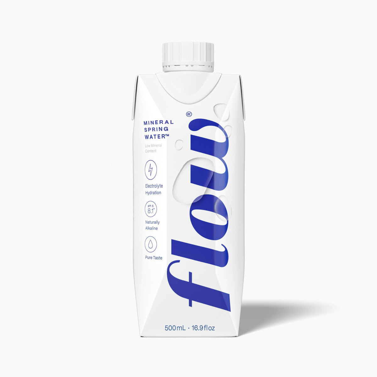 Flow Mineral Spring Water, 500 ml, 12 Pack