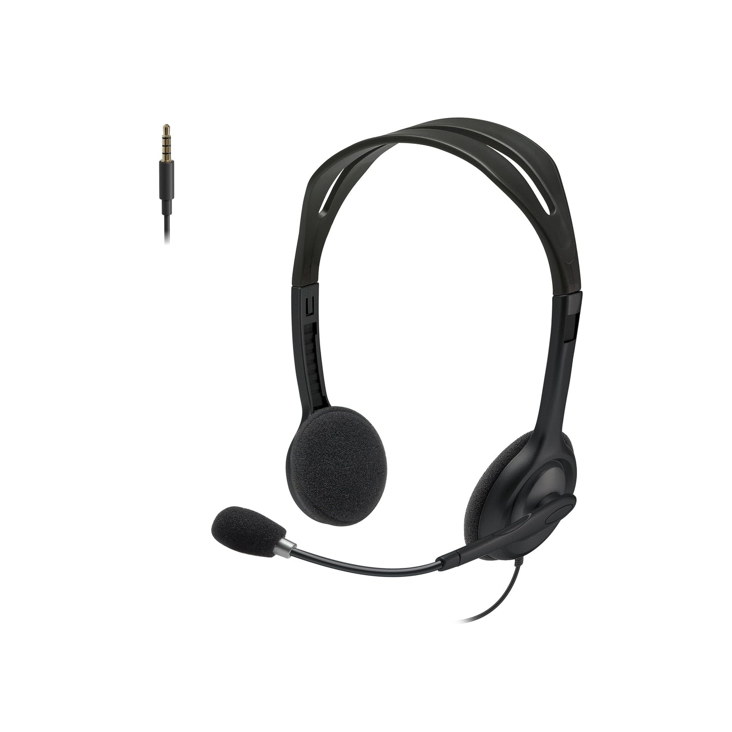 Logitech H111 Wired Headset Stereo Headphones Noise Cancelling - Black 🍁 All In One Marketplace Canada