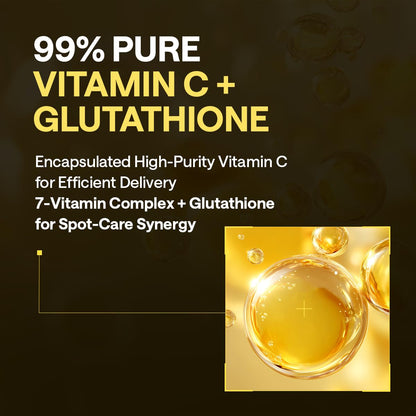 MEDIHEAL Vitamin C Brightening Toner Pads – Korean Skincare, 99% Pure Encapsulated Vitamin C with Sea Buckthorn & Glutathione, Dark Spots, Uneven Skin Tone Care, Gauze Fabric, 100 Pads