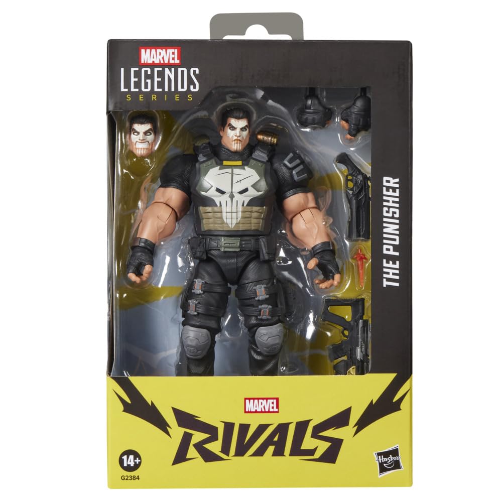 Marvel Legends Series Marvel Rivals The Punisher, Video Game-Inspired Collectible 6-Inch Action Figure
