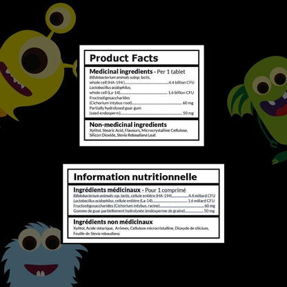 Intelligent Labs Kids/Children Probiotics 6 Billion CFU with Prebiotics, PHGG & FOS, Once-Daily Chewable, Great Taste, 10x Effectiveness, 60-Day Supply, Third-Party Verified - Available at All In One Marketplace Canada