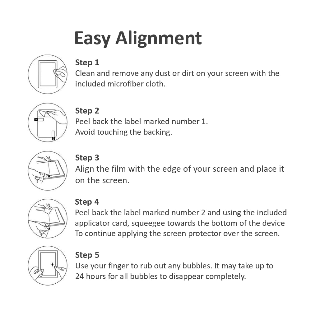 Antiglare Screen Protector (2 Pack), for Amazon Kindle Paperwhite (2024 Releases) and Kindle Colorsoft
