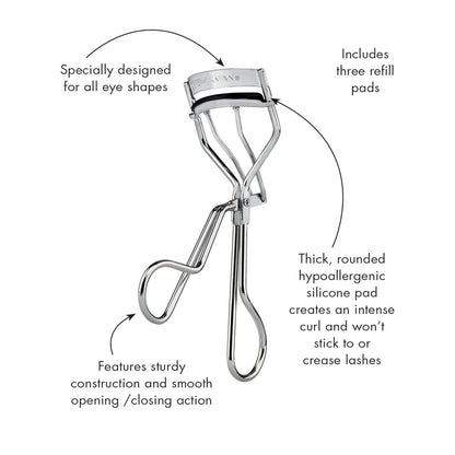 Tweezerman Classic Eyelash Curler, stainless steel, 1 Count (Pack of 1) Tweezerman