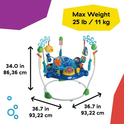 Baby Einstein Neptune's Ocean Discovery Activity Baby Jumper Activity Center, Ages 6 months +, Max weight 25 lbs., Unisex 🍁 All In One Marketplace Canada