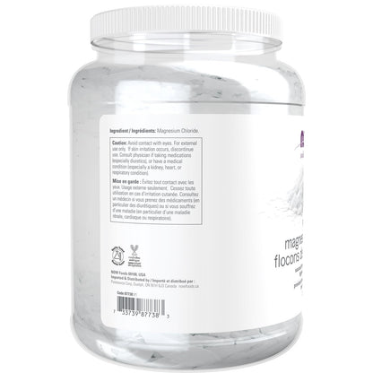 NOW Solutions 100% Pure Magnesium Flakes, Bath Additive, 1531g