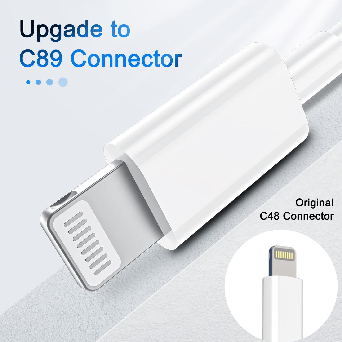 iPhone Lightning Cable [Apple MFi Certified], 4Pack iPhone Charger Cable 6FT, USB to Lightning Cable, Apple 2.4A Fast Charging Cord for iPhone 14/13/12/11 Pro/11/XR/8/7/6s Plus, iPad Pro/Air/Mini - Available at All In One Marketplace Canada