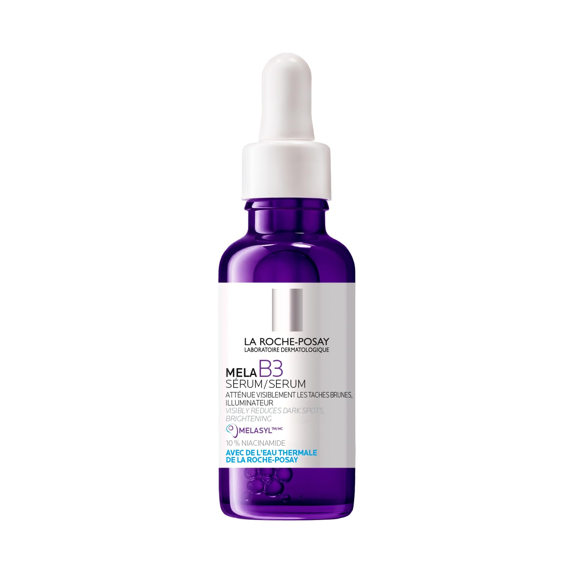 La Roche Posay Mela B3 Face Serum Powered by Melasyl & Niacinamide, Visibly Improve Appearance of Skin Tone & Texture. Developed for All Skin Tones, Safe for Sensitive Skin, 30mL - Available at All In One Marketplace Canada