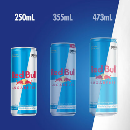Red Bull Energy Drink, Sugar Free, 250 millilitre (Pack of 24) - Available at All In One Marketplace Canada