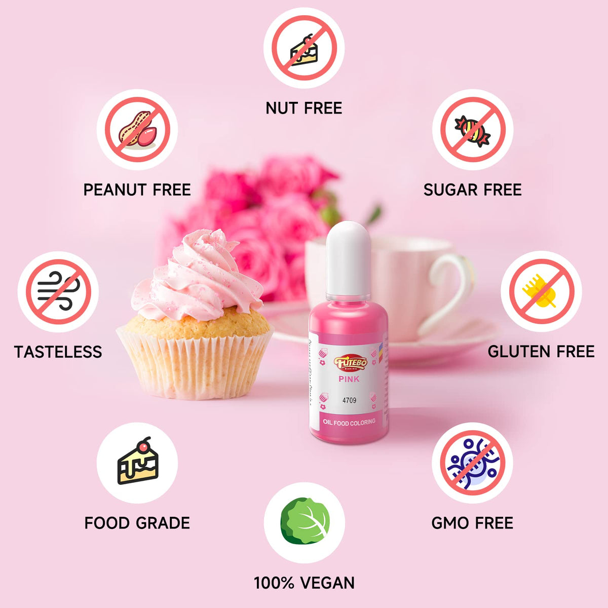 9 Colors Oil Based Food Coloring (15ml/Bottle) 🍁 All In One Marketplace Canada