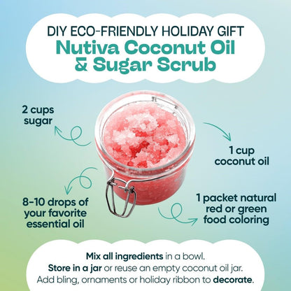 Nutiva Organic Cold-Pressed Virgin Coconut Oil, 1.6 L | Organic, Non-GMO, Fair Trade | Vegan, Keto, Paleo | Fresh Coconut Flavor and Aroma for Cooking & Healthy Skin and Hair