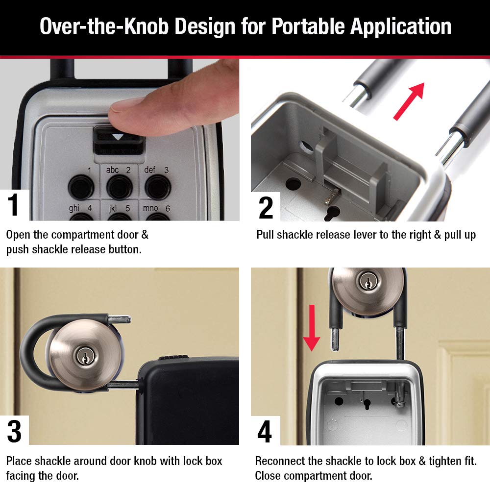 Master Lock 5422D Push Button Portable Key Safe Master Lock