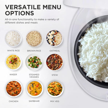 CUCKOO Rice Cooker 6 Cup Uncooked / 12 Cup Cooked, Modern Fuzzy Logic Rice Cooker Small with Delay Timer & Keep Warm Setting, Versatile Food Steamer for Cooking, Non-Stick Inner Pot, White (CR-0675FW) CUCKOO