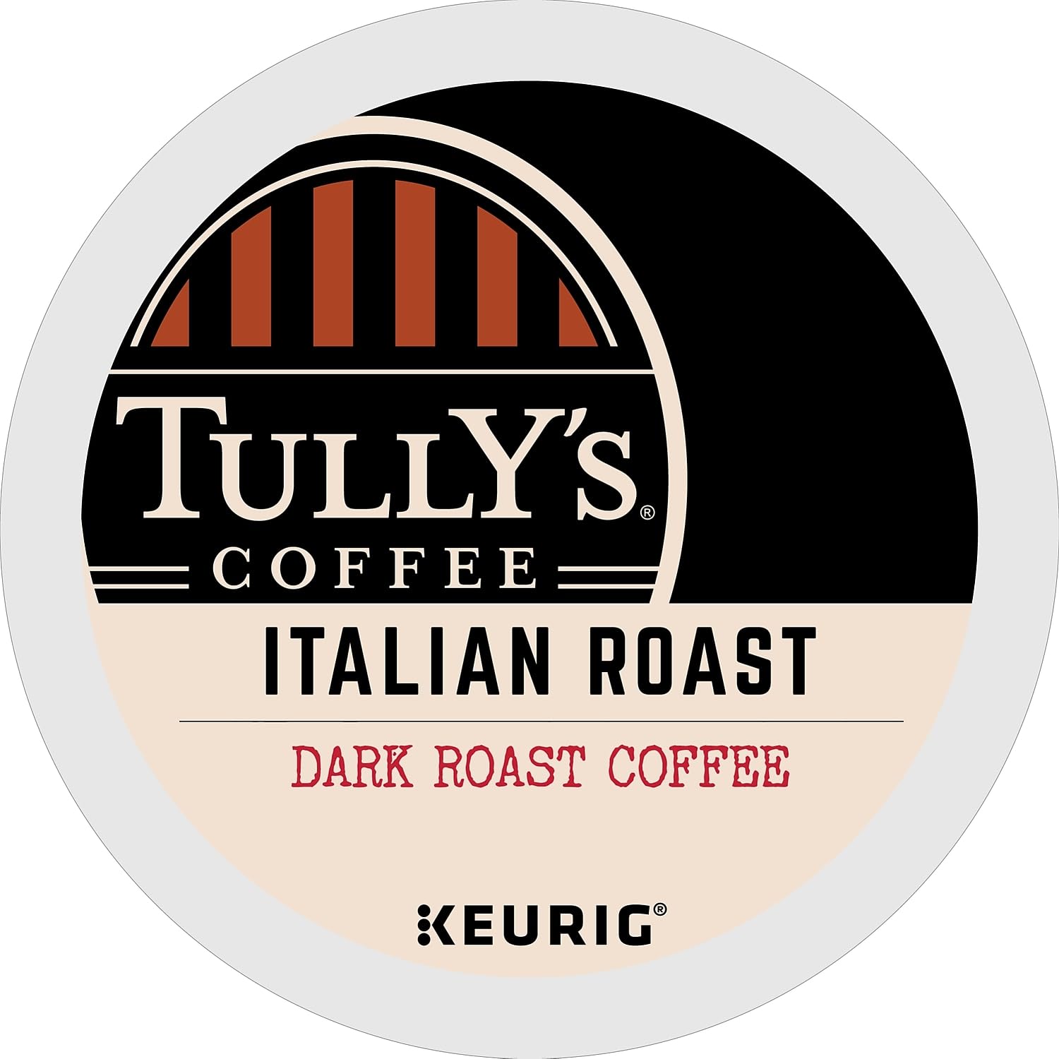 Tully's Certified Italian Roast Coffee K-Cup Pods for Keurig Coffee Makers, Box of 24 TULLY'S