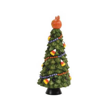 Figurine d'arbre Pumpkintown Manor pour village d'Halloween Disney Department 56, 16,8 cm, multicolore