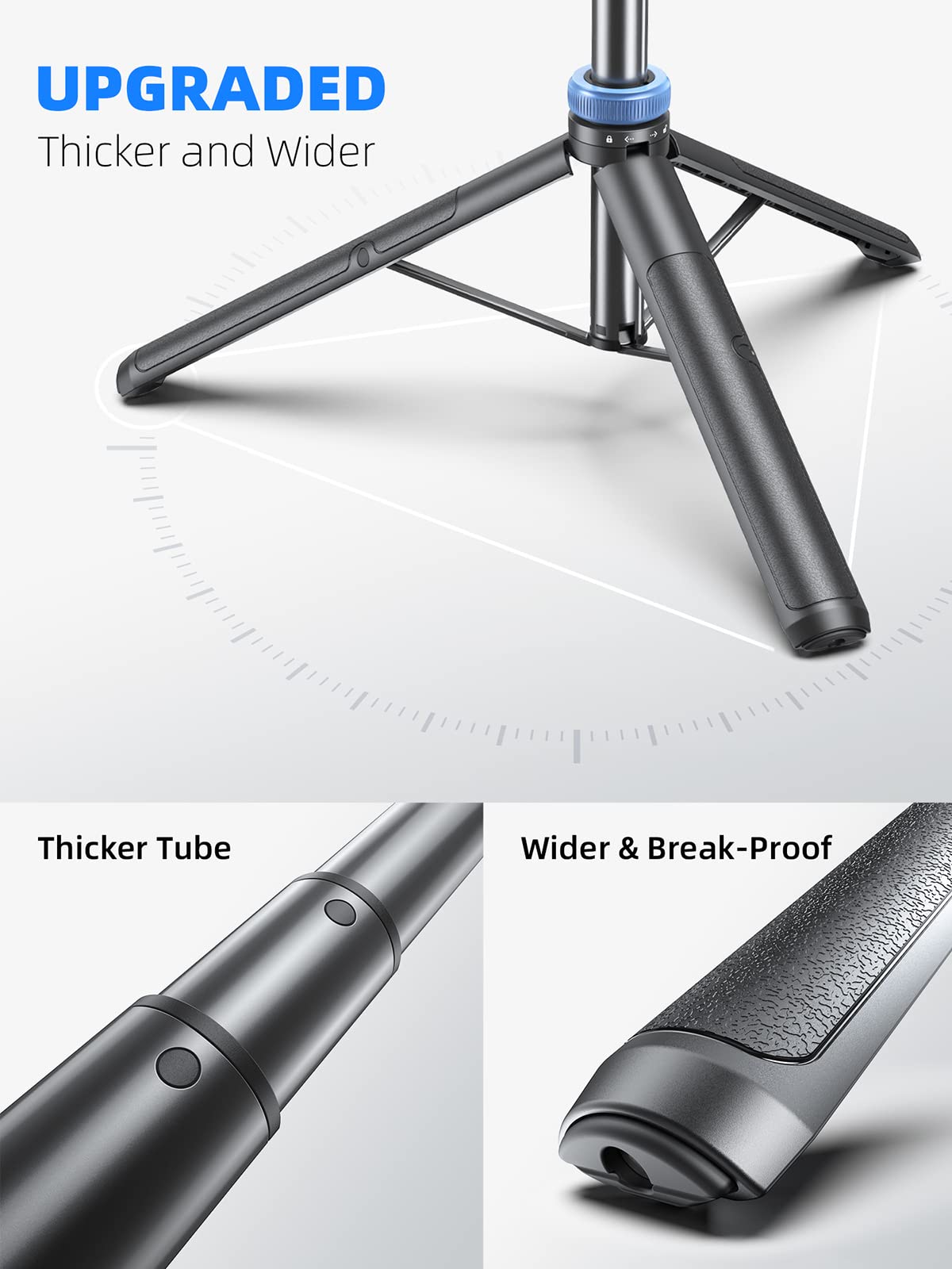 Kaiess 62" Phone Tripod, Selfie Stick Tripod & Phone Tripod Stand with Remote, Cell Phone Tripod for iPhone, Extendable Travel Tripod Compatible with iPhone/Android/Camera - Available at All In One Marketplace Canada