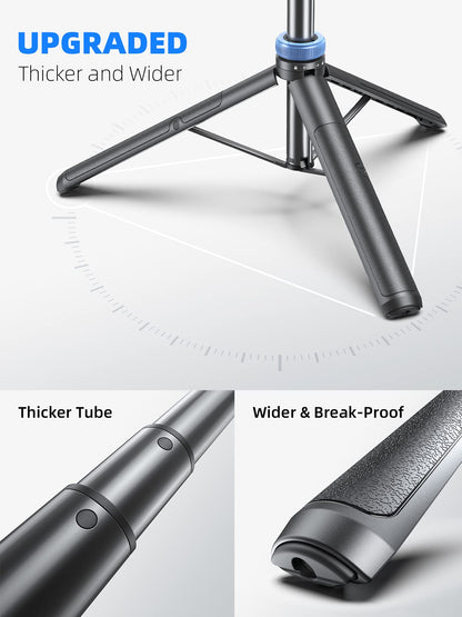 Kaiess 62" Phone Tripod, Selfie Stick Tripod & Phone Tripod Stand with Remote, Cell Phone Tripod for iPhone, Extendable Travel Tripod Compatible with iPhone/Android/Camera - Available at All In One Marketplace Canada