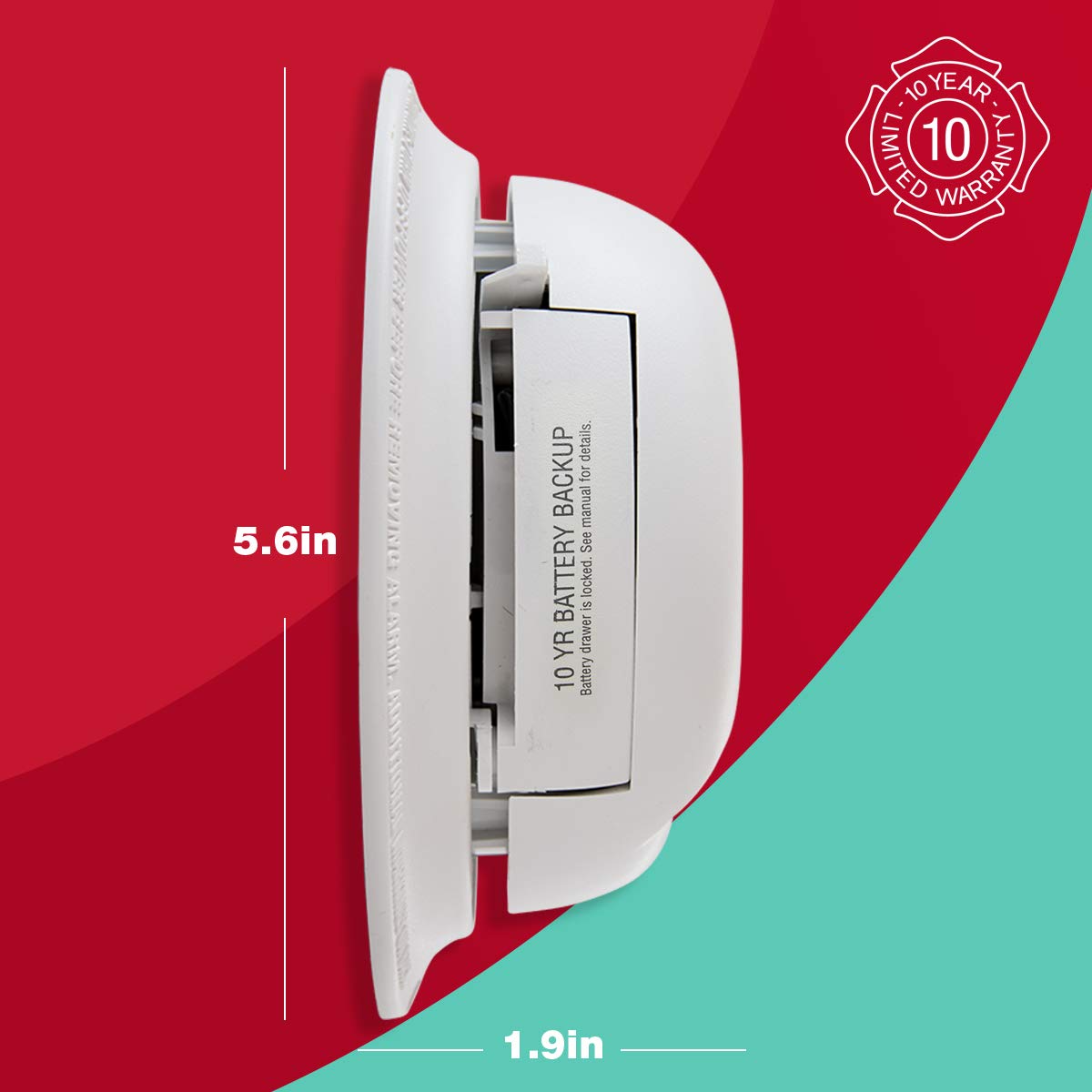 First Alert SC9120LBLA Hardwire Smoke/Carbon Monoxide Alarm 10 Year Battery