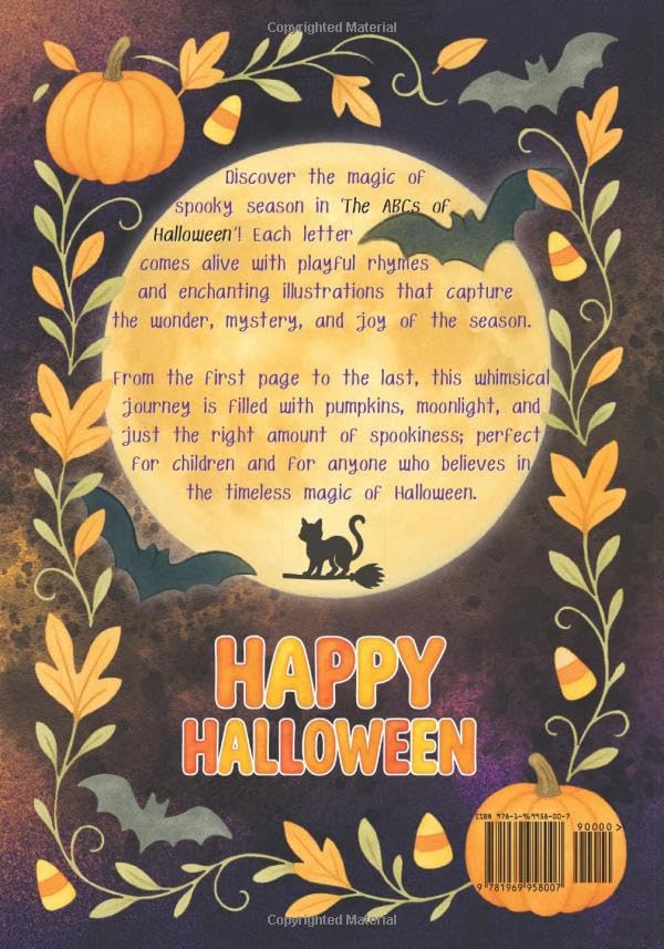 L’alphabet d’Halloween : apprendre ses lettres n’a jamais été aussi amusant | Une aventure ensorcelante et délicieusement effrayante pour les tout-petits, les jeunes lecteurs et les passionnés d’Halloween de tout âge
