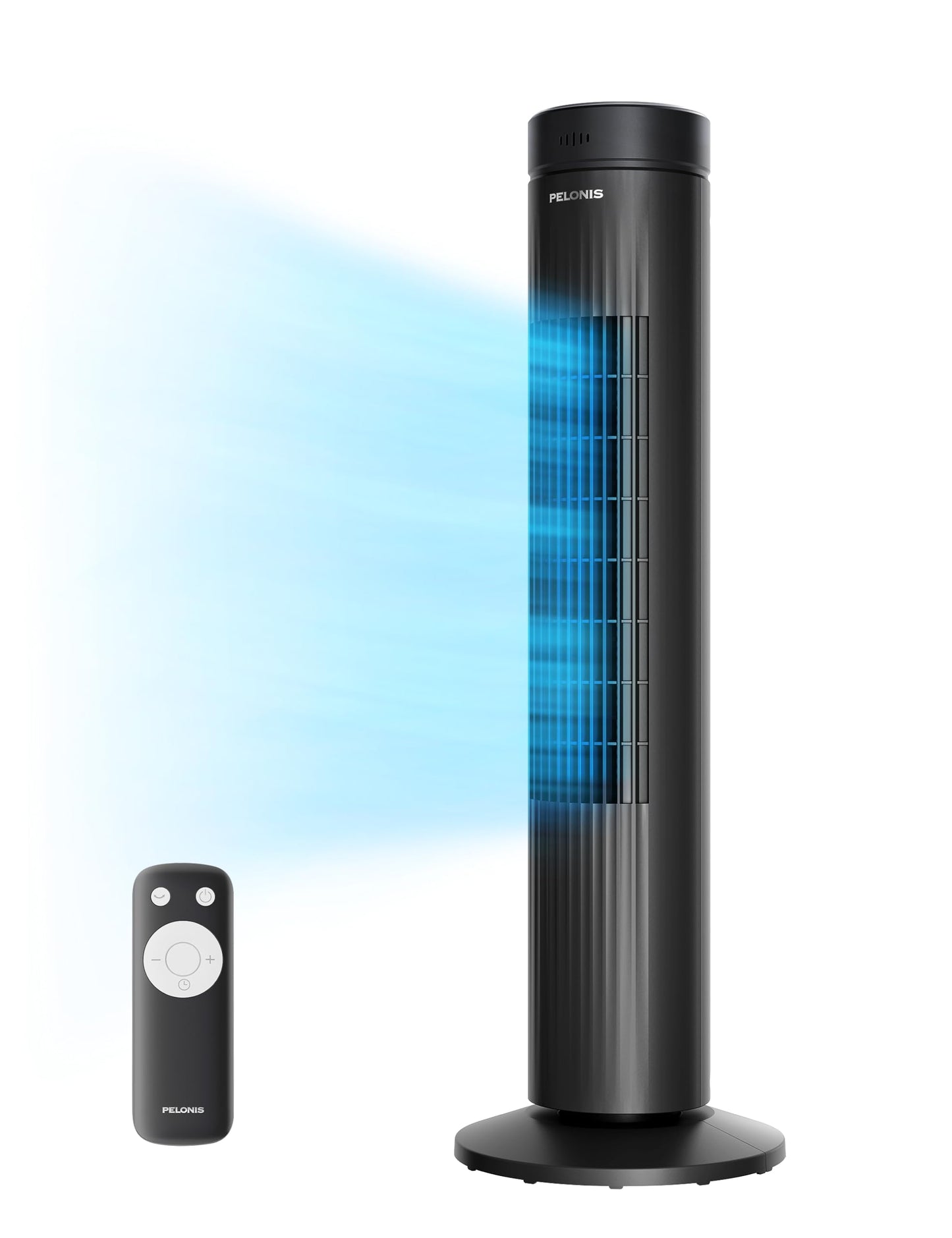Pelonis 30-Inch Oscillating Tower Fan for Bedroom – Quiet 3-Speed Fan with Remote Control, 7-Hour Timer, 37dB Ultra-Quiet Operation – ETL Certified, Black 🍁 All In One Marketplace Canada