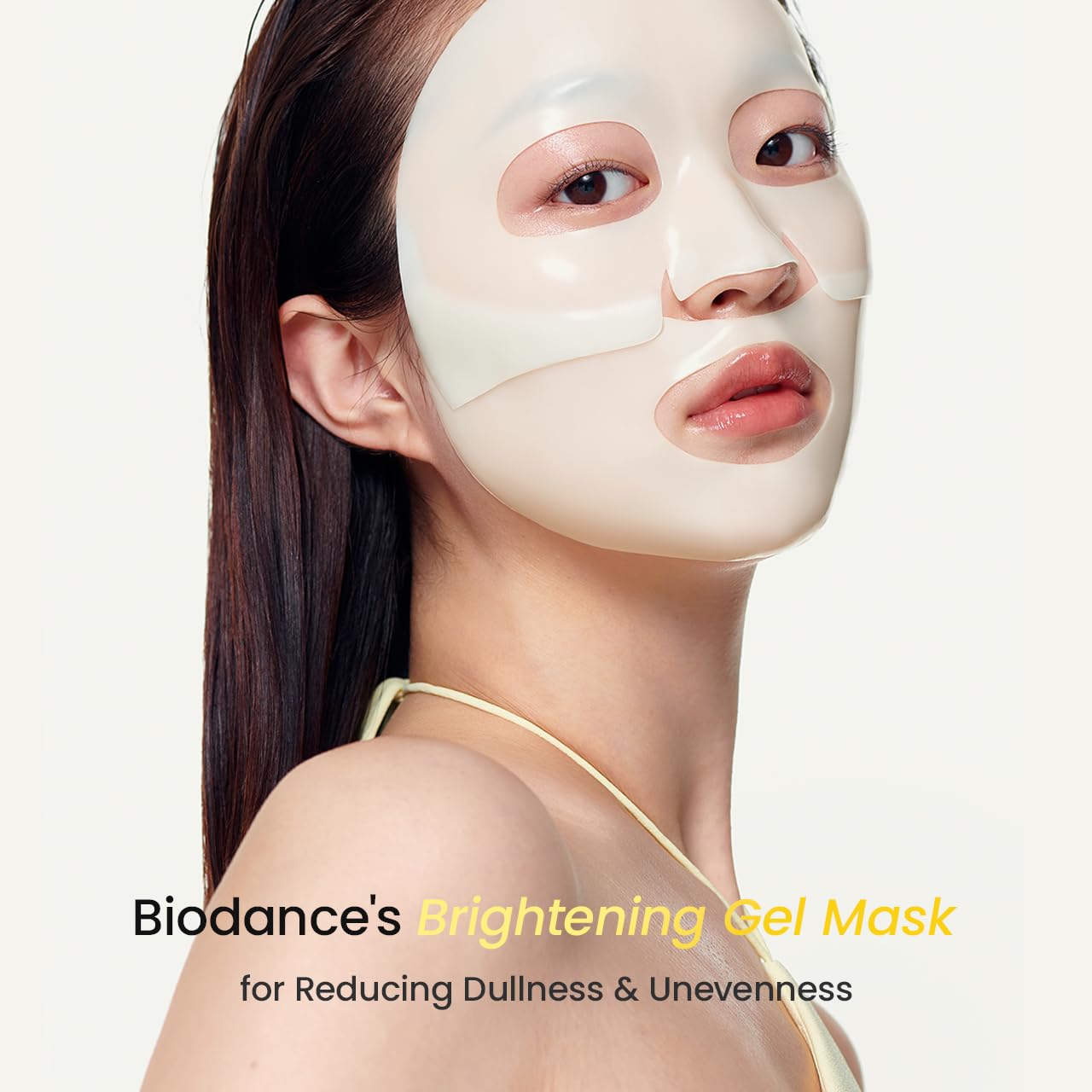 BIODANCE Radiant Vita Niacinamide Real Deep Mask, Hydrogel Mask, Tone Correction, Texture Refining, Radiant Glow, 3-in-1 Visible Care, Korean Skincare, 1.19oz(34g) x 4ea