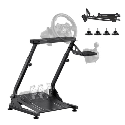 VEVOR Racing Wheel Stand, Adjustable & Foldable Simulator Stand for Logitech G29 G27 G920 G923, Thrustmaster T300RS T300GT T248 TS-PC TSXW Gaming Cockpit,Pedals Simulator NOT Included 🍁 All In One Marketplace Canada