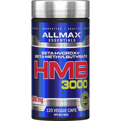 ALLMAX HMB Capsules, 3000 mg, 120 Count, 30 Servings ALLMAX