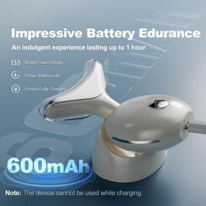 Red Light Therapy Device, 7 in 1 Neck and Face Massager, Portable Facial Massager, face massager for skin tightening and Face Lifting Device Beige - Available at All In One Marketplace Canada