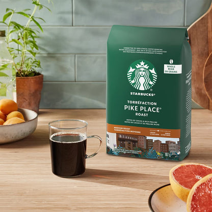 Starbucks Pike Place Medium Roast Whole Bean Coffee, 907g