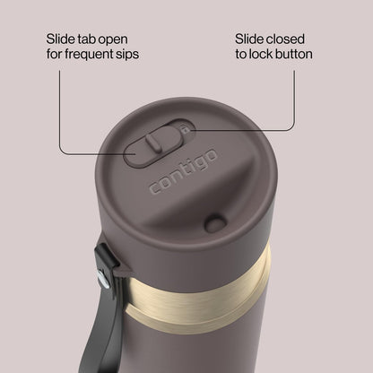 Contigo AutoSeal 16 oz Travel Mug | Leakproof w/Auto-Sealing Spout & Slider Lock | Vacuum-Insulated Stainless Steel Tumbler for Hot Coffee & Tea or Cold Drinks | BPA & Lead-Free | Dishwasher Safe 🍁 All In One Marketplace Canada