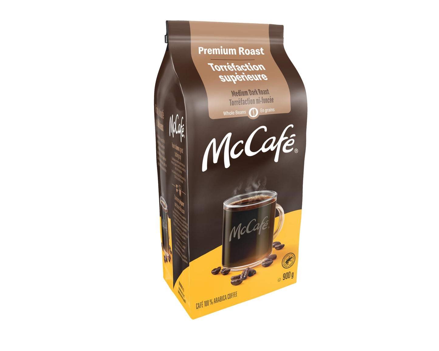 McCafe Medium Dark Roast Whole Bean Coffee, 900g