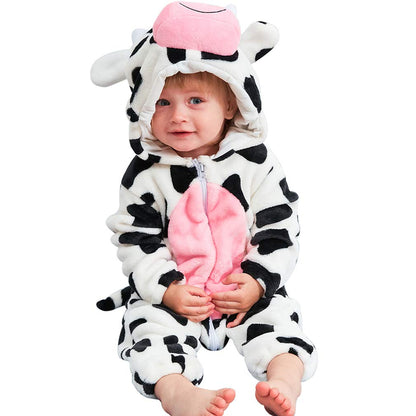 MICHLEY Baby Romper Animal Cosplay Jumpsuit Outfit, Cow, 6-12months 🍁 All In One Marketplace Canada