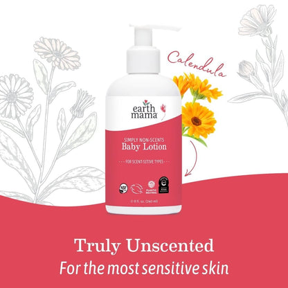 Earth Mama - Simply Non-Scents Baby Lotion for Dry Skin - 240 ml 🍁 All In One Marketplace Canada